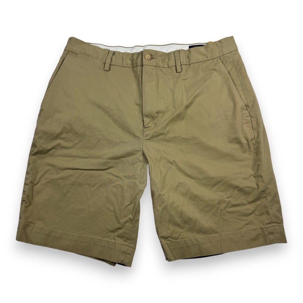 Polo Ralph Lauren Chino Shorts Classic Fit 9 Inch Khaki Tan Mens 32
